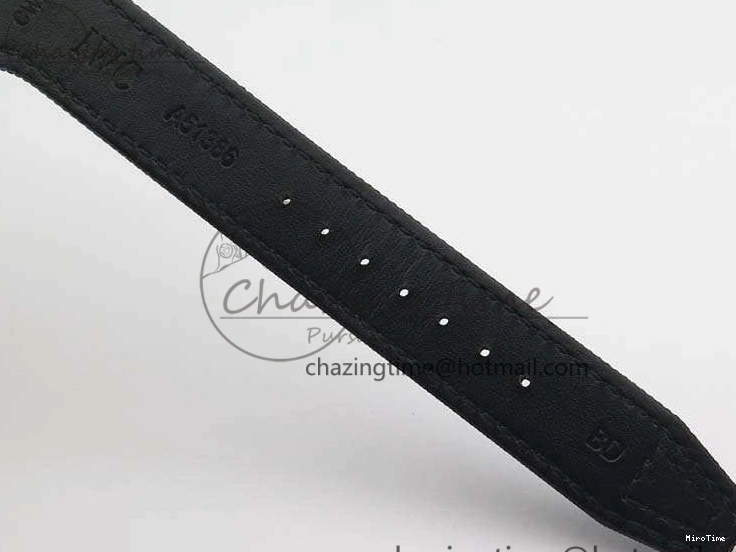 MIROTIME 0104 Supportive Big Pilot Real PR IW502003 Real Ceramic ZF 1:1 Best Edition On Black Calfskin Strap A51111 V 7238